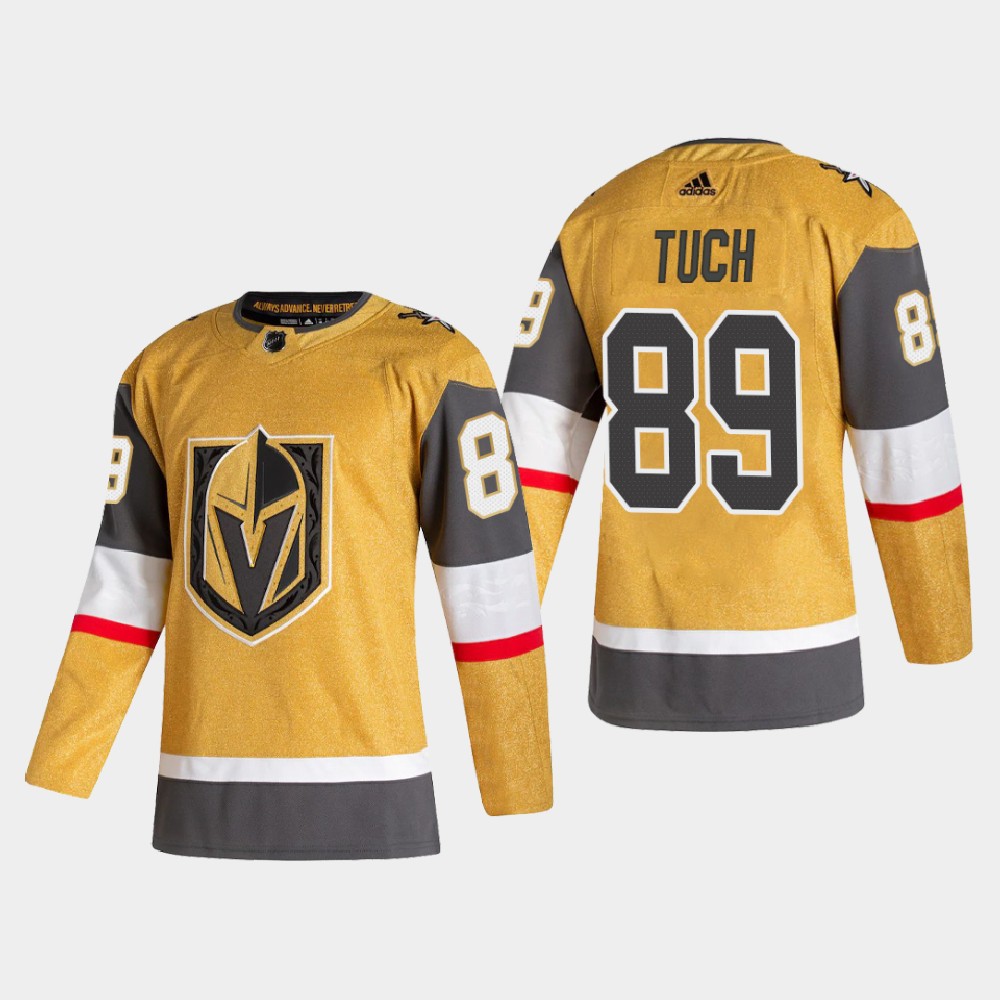 Vegas Golden Knights #89 Alex Tuch Men Adidas 2020 Authentic Player Alternate Stitched NHL Jersey Gold